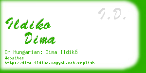 ildiko dima business card